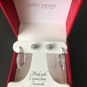 Sofia James Swarovski Crystal Earrings Set
